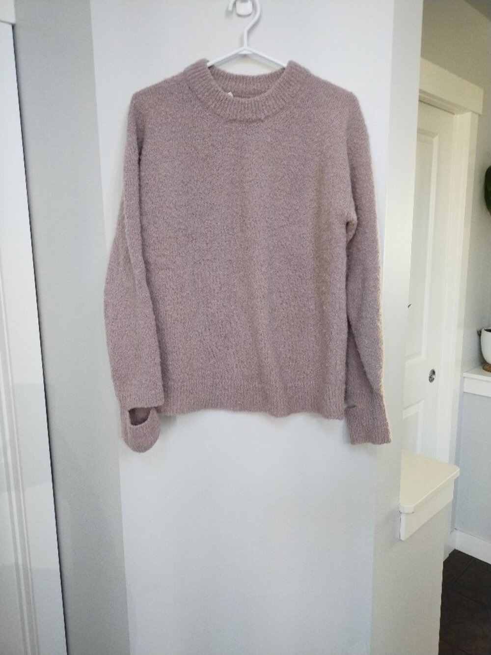 Tibi oversized sweater with thumbholes, alpaca blend